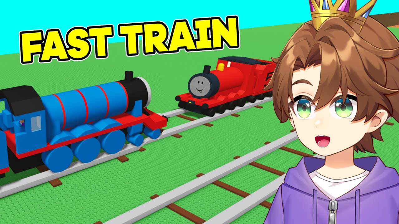 I Drive a HIGH SPEED TRAIN into a TRAIN on roblox
