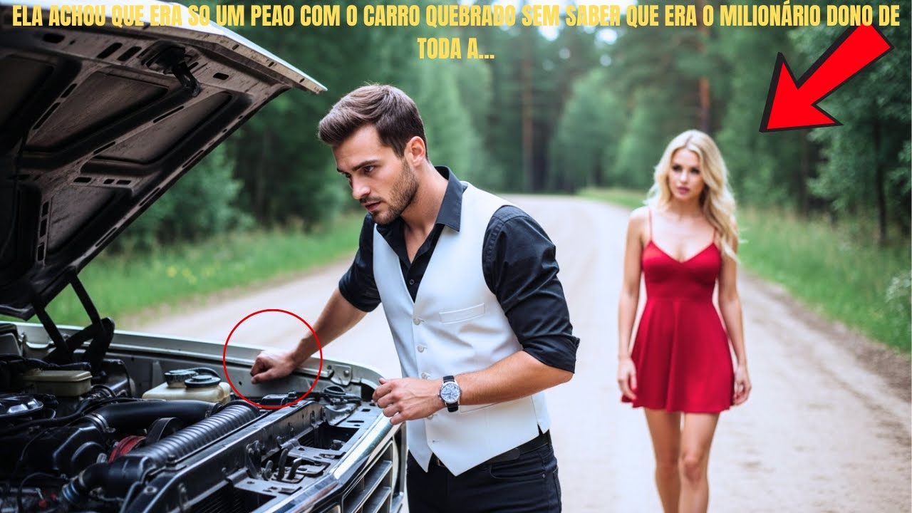 Elle Aide Un Ouvrier En Panne Sans Savoir Que C’est Le Millionnaire Propriétaire De Tout