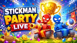 Stickman Party - Gameplay Walkthrough - 1 2 3 4 Players MiniGames New App Update Tournament Mode screenshot 4