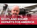 Steve Clarke and Scotland's World Cup heroes depart for America