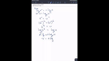 Proof of Log of a Power and the Change of Base Formula