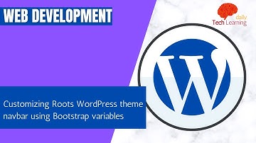Customizing Roots WordPress theme navbar using Bootstrap variables
