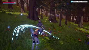 Indie RPG game - Low Poly combat (camera shake) UE4 WIP