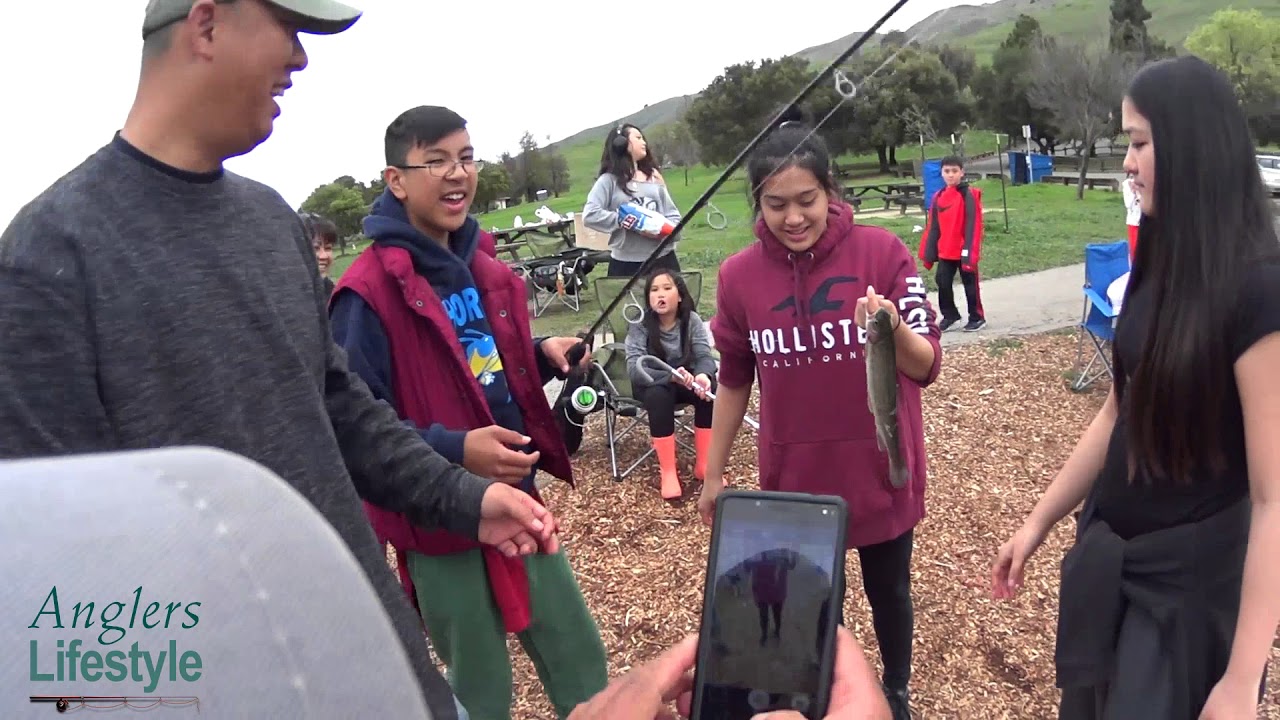 Fishing With Our Channel Friends At Sandy Wool Lake Milpitas, CA - YouTube