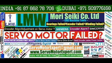 LMW Mori Seiki CNC Repair Heidenhain Encoder, Commutation encoder Alignment, Simodrive Encoder Fault