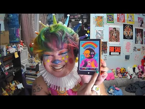 ASMR | Slightly Chaotic Tarot Reading | (rambling, tapping, etc)