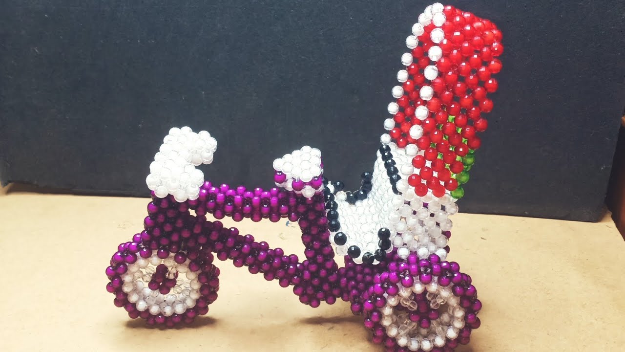 How to make beaded rickshaw part 1,পুতিররিক্সা,Beaded Toys#Craftcreationsbylima