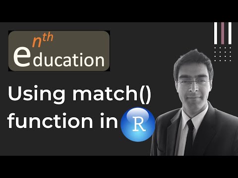 Using match() in R | R Studio
