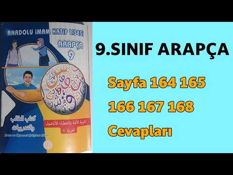 9.Sınıf Arapça Sayfa 164 165 166 167 168 Cevapları