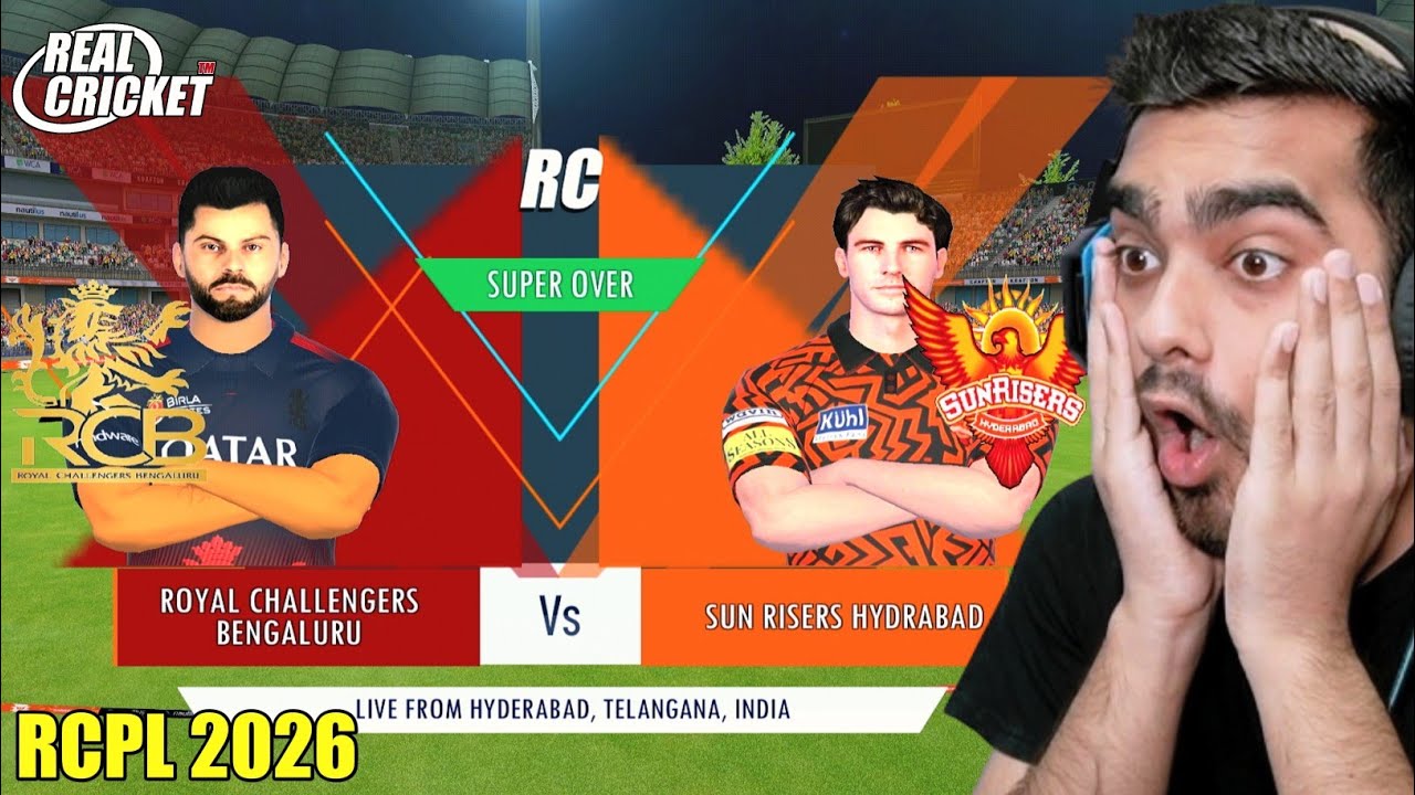 Super Over! IPL Auction 2026 RCB Vs SRH Real Cricket (Hardcore Mode)