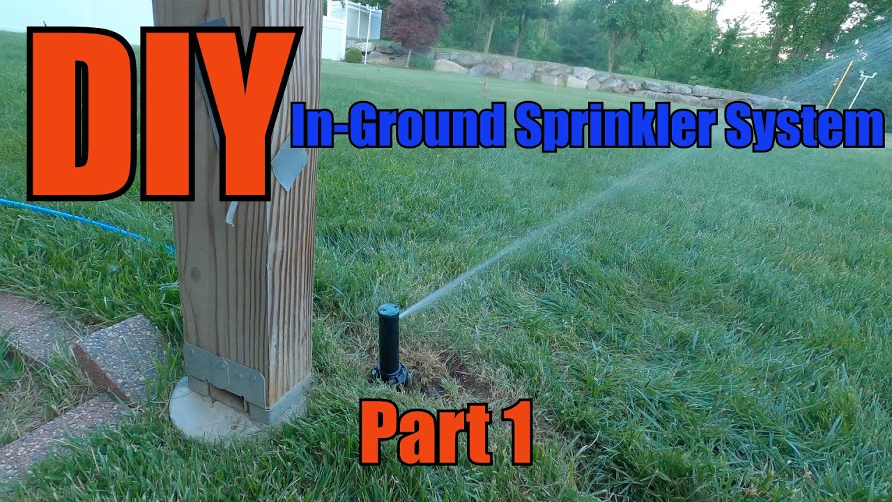 DIY Orbit In Ground Sprinkler System Part 1