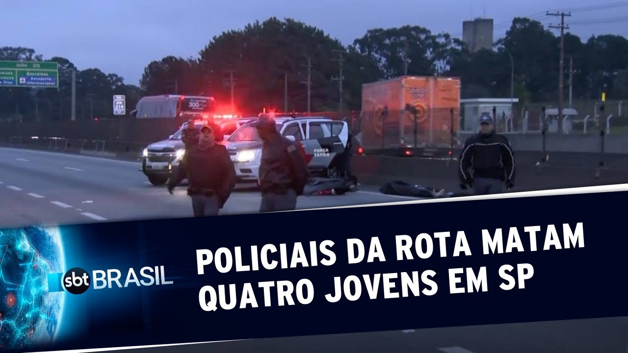 Policiais da ROTA matam quatro jovens na Grande São Paulo | SBT Brasil (18/07/19)