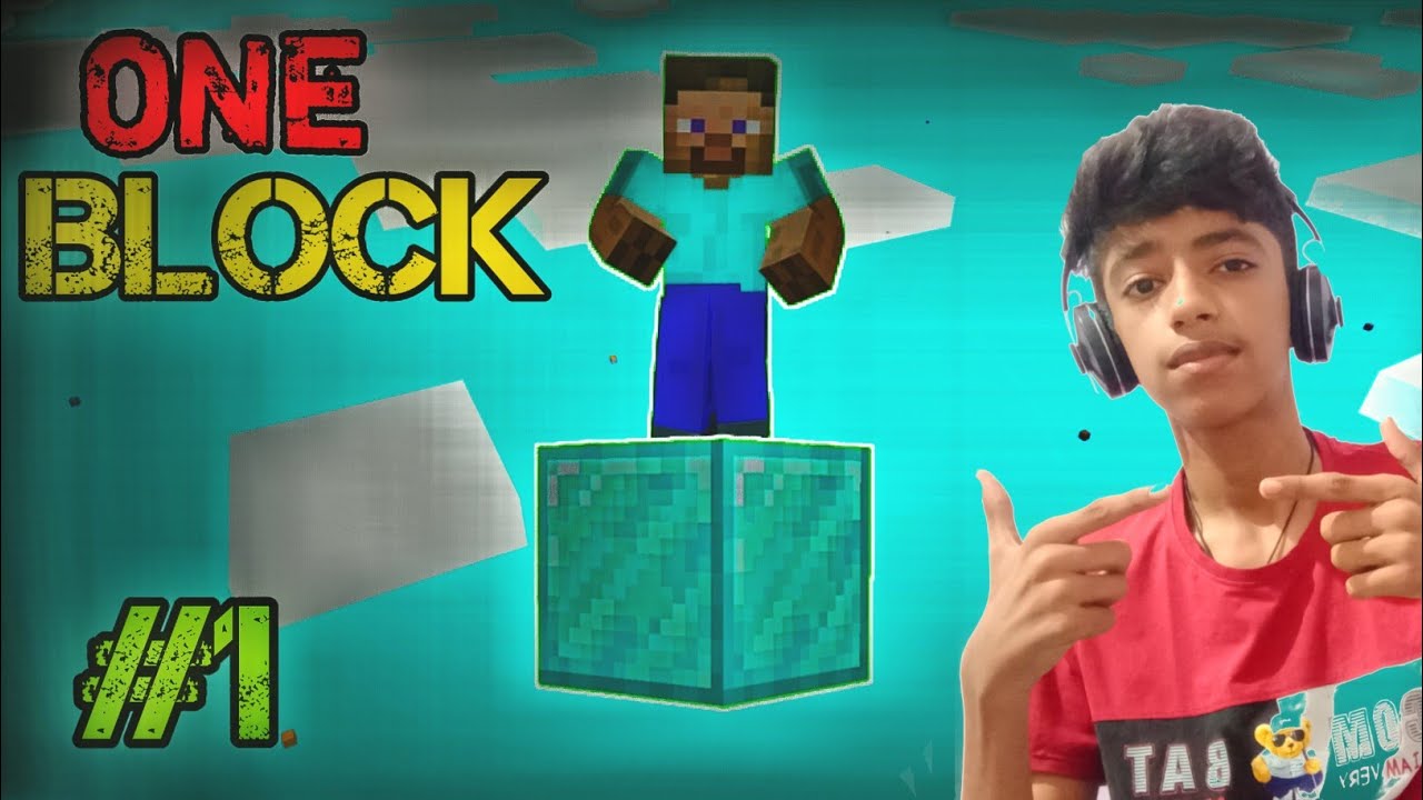 First Day In Minecraft ONE BLOCK Survival #1 - YouTube