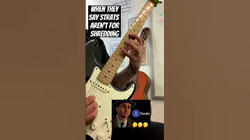 Does a strat shred though? 🤔 #guitar #guitarist #metal #guitarsolo #shred