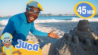 Juca Constrói um Castelo de Areia na Praia | MELHORES MOMENTOS DO JUCA BRASIL | Vídeos Educativos