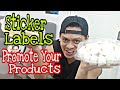 Sticker Labels Waterproof Extra income | Let me Review your Products | Print Busines | SirTon Prints