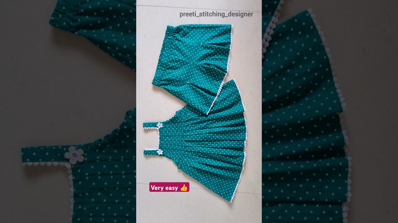 Summer short pant cutting & stitching for baby girl #shortpants #pant #diy #ytshort #trending #viral
