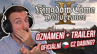 KINGDOM COME DELIVERANCE II OZNÁMENO! | ČESKÝ DABING, DATUM VYDÁNÍ, TRAILER A INFORMACE!