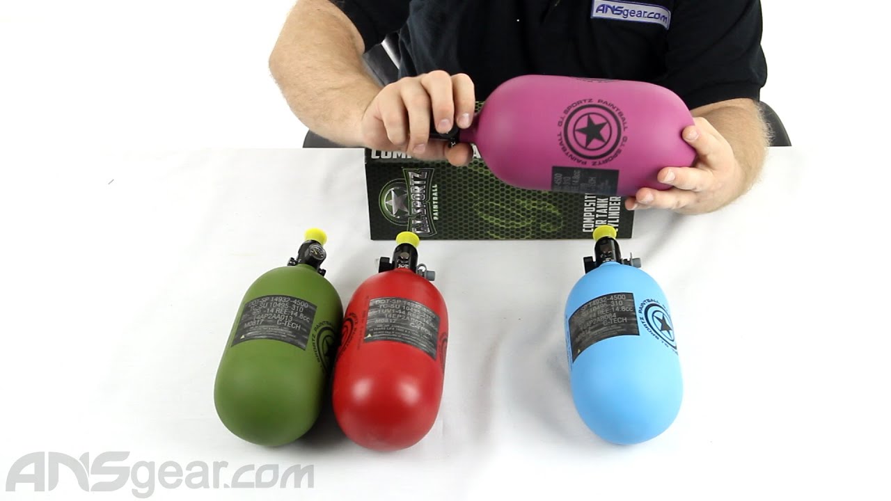 GI Sportz 68/4500 Compressed Air Paintball Tank Review YouTube