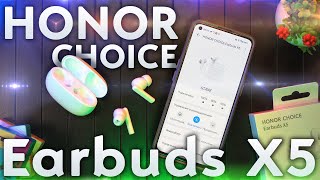 HONOR CHOICE Earbuds X5 - Доступное шумоподавление ANC и хорошая АВТОНОМНОСТЬ