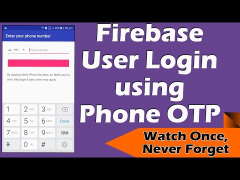 Firebase Phone Authentication Android |  Firebase login with phone number | Firebase phone sign in