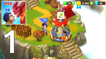 Hero Wars Game | Gameplay Walkthrough - Part 1 - Save The Queen or Princess - (Android,IOS) 