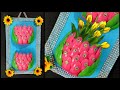 Ide Kreatif - Vas Bunga Dinding | Flower Vase With Plastic Spoon Craft Idea | Home Decoration Ideasl