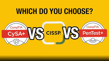 IT Security Certifications: CySA+ vs PenTest+ vs CISSP #cybersecurity