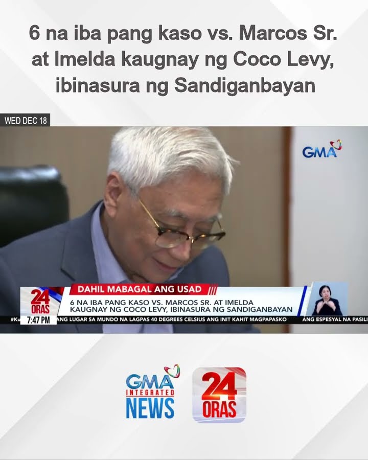 6 na iba pang kaso vs. Marcos Sr. at Imelda kaugnay ng Coco Levy, ibinasura ng... | 24 Oras