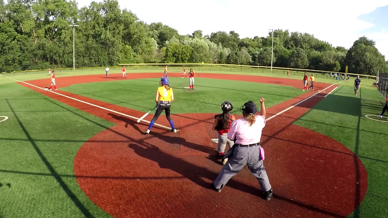 2017 Cap City Force 14u Anderson Vs Cincy Slammers YouTube