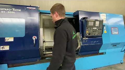 Nakamura Tome SC-300L CNC Lathe with B-Axis and C-Axis Live Driven tools MACH4METAL 1-3