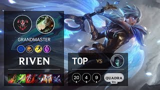 Riven Top vs Yorick - EUW Grandmaster Patch 10.3