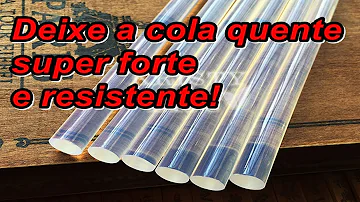 Pode usar cola quente em plástico?