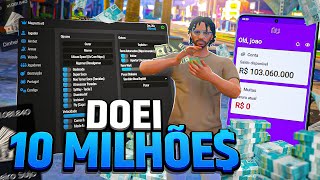 DOANDO muito DINHEIRO no COMPLEXO RP com MOD MENU