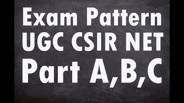 Exam Pattern UGC CSIR NET Part A,B,C