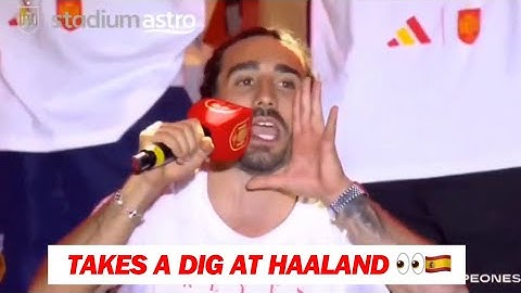 Marc Cucurella sings his own chant 🎶🇪🇸