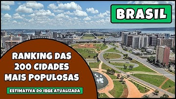 📊 Os 200 Municípios Mais Populosos do Brasil em 2025 | Estimativa IBGE