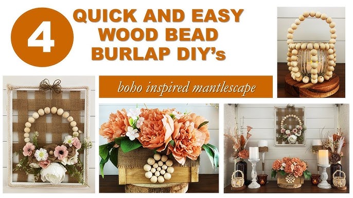 DIY Fall Wood Bead Garland - Lolly Jane