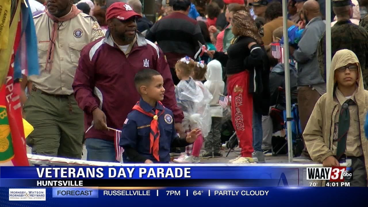 Hundreds turn out to show thanks during Huntsville Veterans Day parade