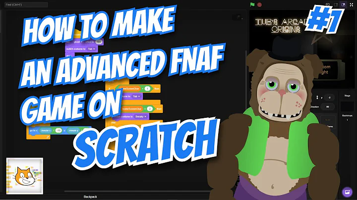 How to make an ADVANCED FNAF GAME on SCRATCH! #1 Main Menu | How to Scratch