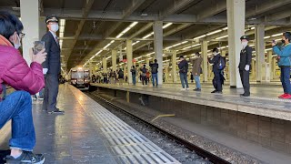 阪急大阪梅田駅6300系4編成京トレイン快速特急A京都河原町行き発車