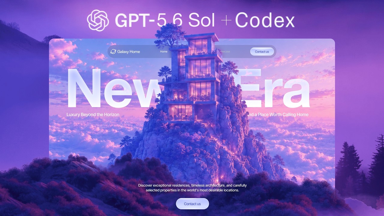 The New GPT 5.6 Sol is Insane upgrade for web designers!