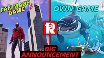 R-User Games Big Announcement🔥 | Spiderman MM  vs Shark Rage Mobile | No More Fan Made Games🥺