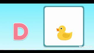 D for duck# letter D# ABC name of alphabets# capital or small letters#kids #toldders#spelling #alpha