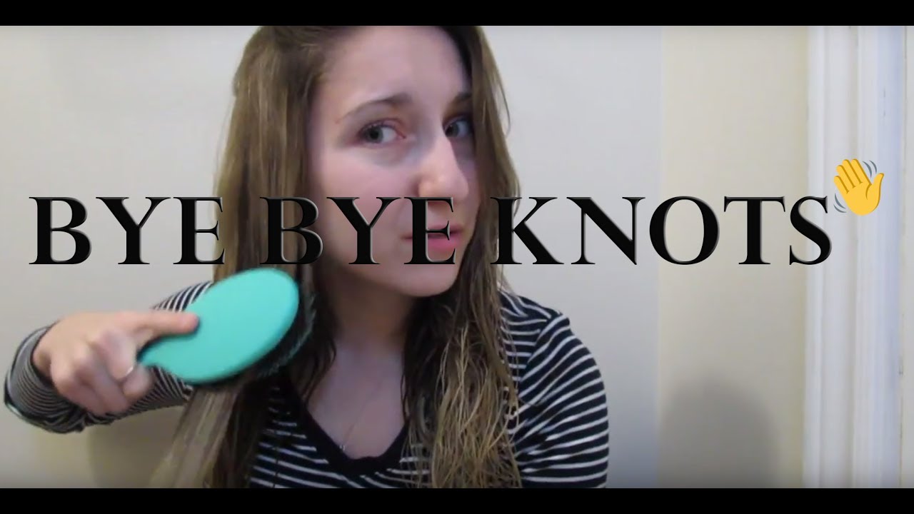 HOW TO BRUSH WET HAIR+WET BRUSH REVIEW +DEMO YouTube