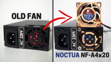 How to Replace 1U Flex Power Supply Fan to 40mm Noctua Fan || PC Mod