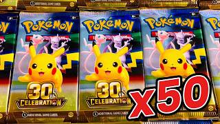 Opening Another 50x Pokemon 30th Celebration Booster Packs