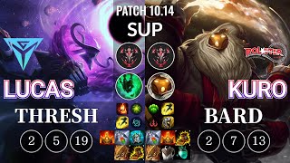 IGY Lucas Thresh vs KT Kuro Bard Sup - KR Patch 10.14