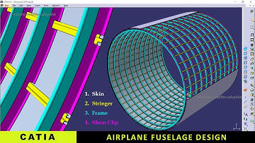 CATIA | Airplane Fuselage Design | Step by step tutorial with blueprint