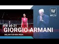 Giorgio Armani fall/winter 20-21 Milan fashion week